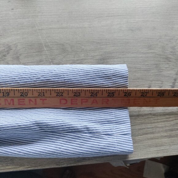 Izod Blue Preppy White Stripe Sport Coat Jacket Saltwater Size Large - Picture 11 of 13